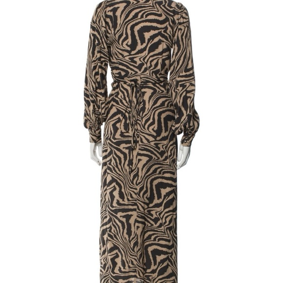 Gianni Zebra Print Maxi Dress - Picture 1 of 3